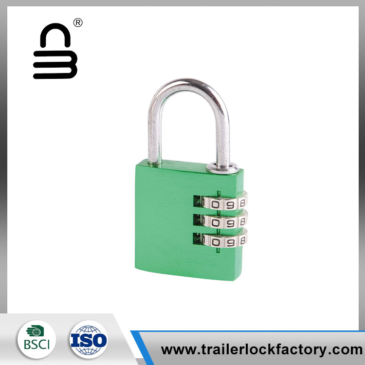 3 Code Digital Combination Aluminum Padlock