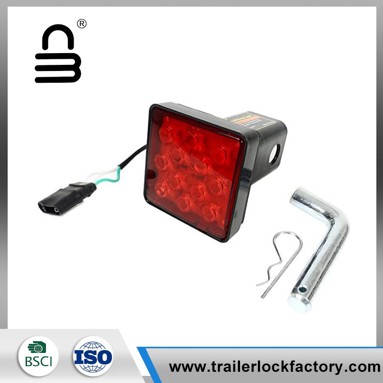 Hitch Cover LED ເບຣກ Light Towing Hitch Insert