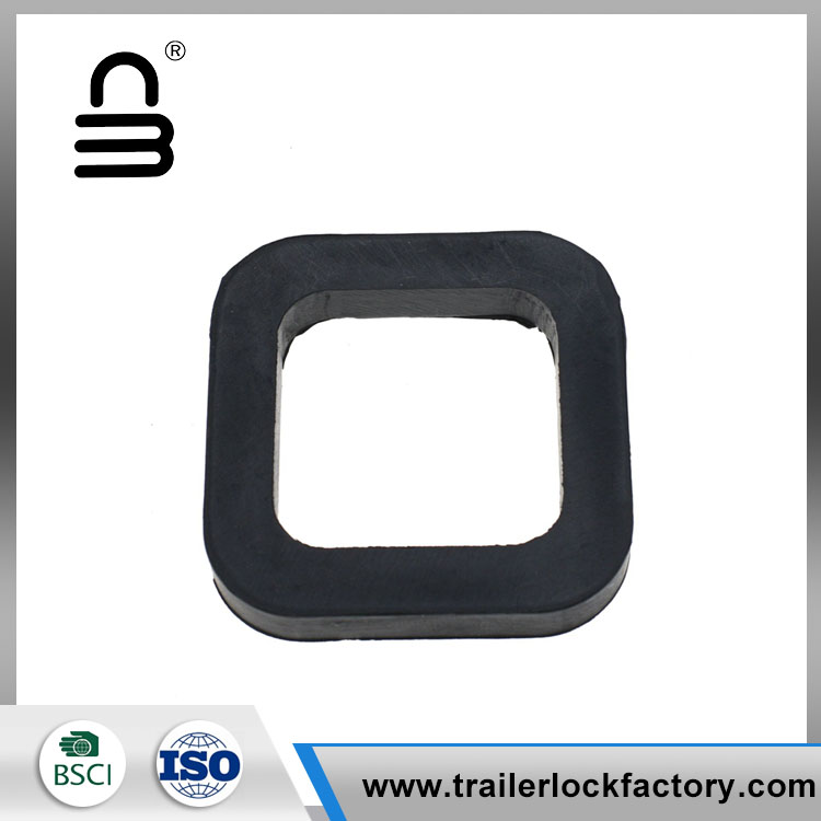 Hitch Receiver Rubber Silencer Pad, ສີດໍາ, 2.0