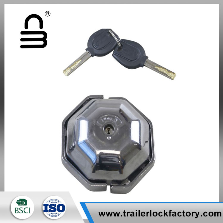 Round Harden Steel Hockey Puck Lock ສໍາລັບລົດຕູ້