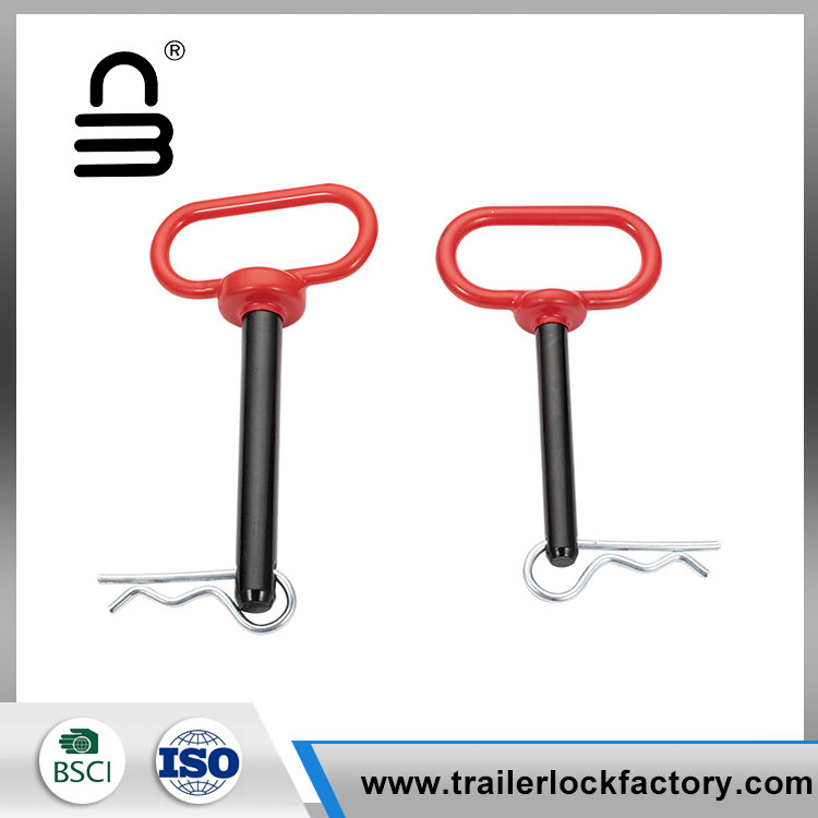 ລົດໄຖນາສີແດງ Handle Hitch Pin with Grip Clip Pin